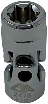 CTA Tools 2476 E10 Star Socket with U-Joint: Low-Profile 1/4" Drive E-Torx Socket, Compatible with BMW & Mercedes-Benz, Hard-to-Reach Fasteners image 5