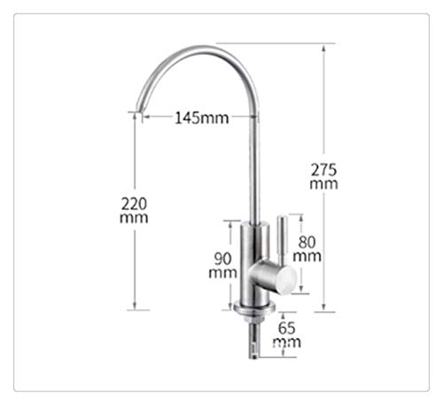 Grifo de agua fría para consumo directo en acero premium cepillado 3