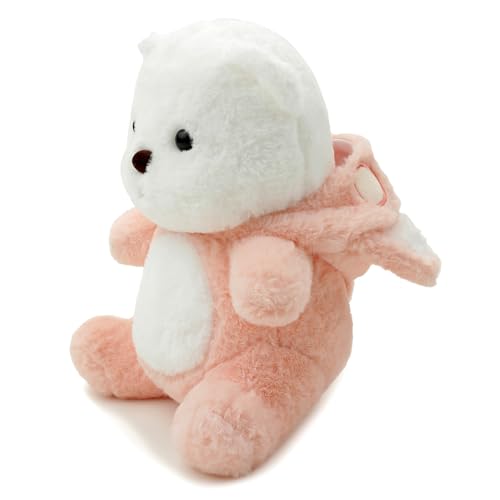 Image of Soft Plush Toy for Kids Stuffed Soft Toy with Cute Hug-Friendly Plush for Babies, Toddlers & Children Safe, Lightweight & Easy to Clean (Pink Cat)