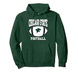 Chicago State University Cougars Football Ball Pullover Hoodie