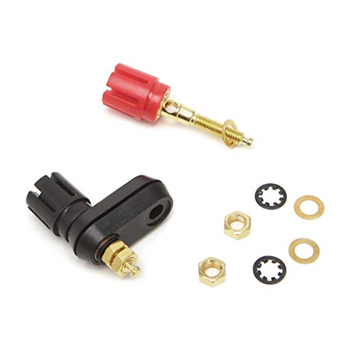 Pack de 2 conectores banana hembra 4mm para altavoz miniatura 4