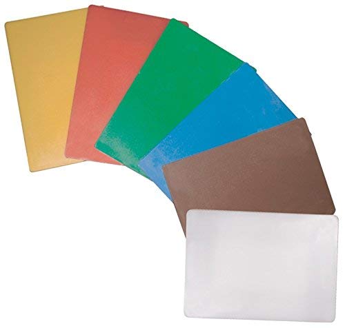 Thunder Group 18" X 12" X 1/2" (457mm x 305mm x 13mm) Cutting Board, HDPE, 6 color set