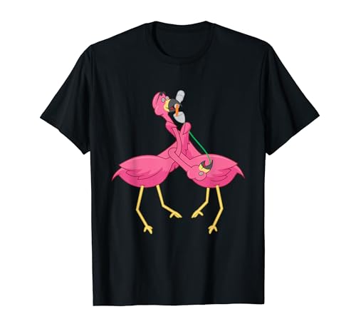 Pink Flamingo Drinking Alcohol Beer Bong Hawaii Summer Party T-Shirt