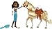 Mattel Spirit Untamed Doll & Toy Horse Set, 7-inch Pru Small Doll with 7 Movable Joints, Chica Linda (8-inch) with Soft Mane & Tail & Accessories