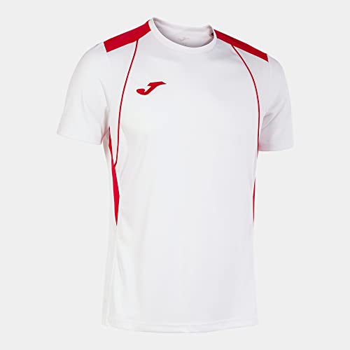 Design sportivo Joma Maglia a Manica Corta Uomo Championship VII Bianco Rosso