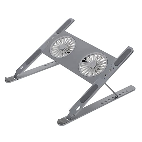 Base para laptop con ventilador y altura desmontable miniatura 1