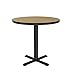Correll BXT42R-16 Fusion Maple Top and Black Base Round Bar, Caf? and Break Room Table, 42"