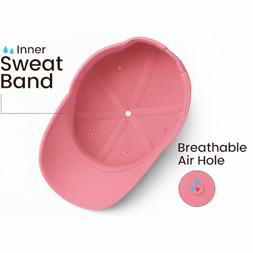 Image of Unisex Adjustable Baseball Cap Pack of 2 - Solid Color, Breathable, Stylish Cotton Caps for Men & Women - Outdoor Sports, Travel, Casual Wear