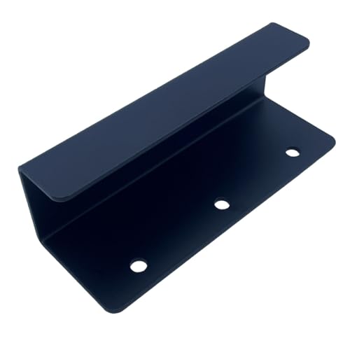 Image of 4 PCS Black Steel Wall Tile Bracket, Ladder Hanger for Wall Mount, U Bracket, Billboard Hook, Thickness 2 mm, Slot Width 38mm