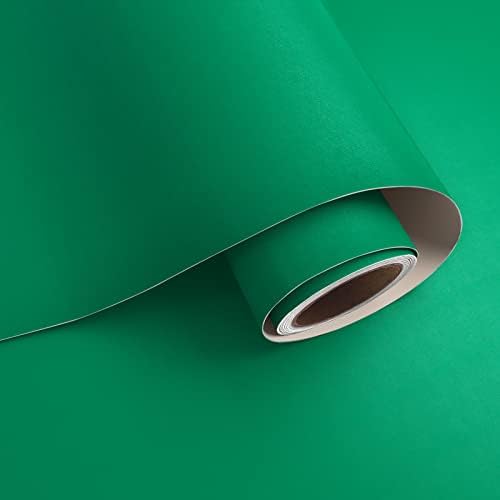 VaryPaper Plain Green Wallpaper Self Adhesive 81cmx900cm Matt Green