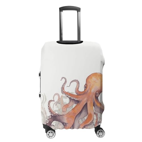 Octopus Tentacles Travel Luggage Cover Anti-scratch Suitcase Cover Elastic Suitcase Protective Cover Fits 19-32 Inch Luggage M4