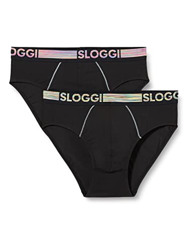 Sloggi Homme Go Abc Natural H Midi 2p Sous vêtement, Noir, XL EU Cover