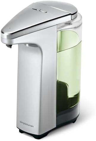 simplehuman 8 oz. Touch-Free Sensor Liquid Soap Pump Dispenser wi...