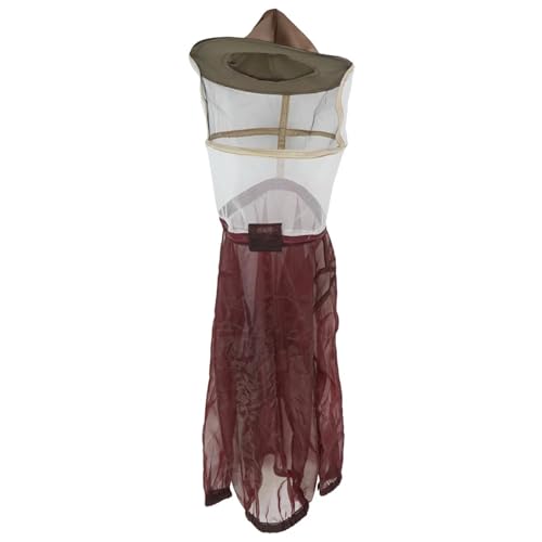 Traje transpirable de apicultura con sombrero de velo y chaqueta tipo bata