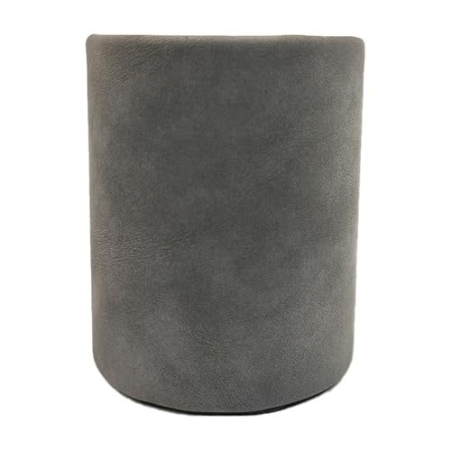 Image of Leather Pen Holder, Dark Gray Pencil Holder, Desktop Elegant Pen Holder for Desk, Stationery Organizer for School Office Home Dorm