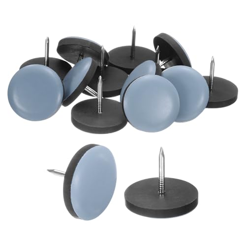 Almohadillas móviles para muebles uxcell, protectores redondos de 1 pulgada con clavo 2