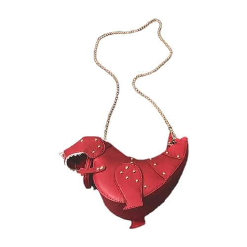 Sac à bandoulière dinosaure en PU et chaîne chic pour filles et femmes