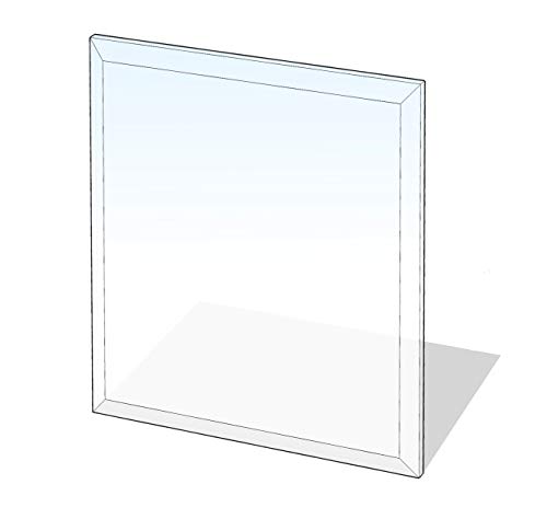 Lienbacher Glasbodenplatte,Stärke 6 mm, Fase 20 mm 100 x 110 cm,rechteckig