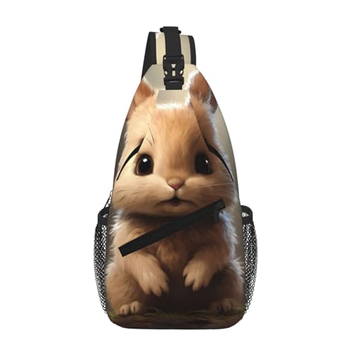 Sac à dos voyage et randonnée avec imprimé lapin mignon pour adulte