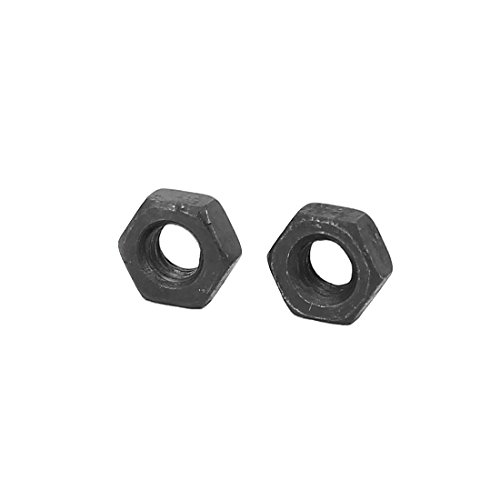 uxcell a16033100ux0563 M3 Carbon Steel Grade 8 Hexagon Hex Nut Black Carbon Steel (Pack of 100)