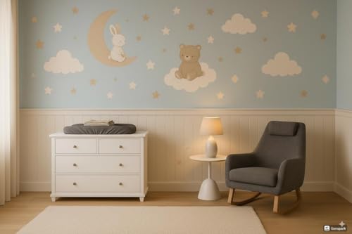 Set de vinilos decorativos para pared Baby Room con animalitos miniatura 5