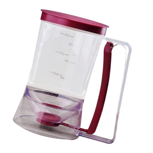 GRIRIW Handheld 900ml Funnel Baking Tool Grease Separator for Pastry Blending