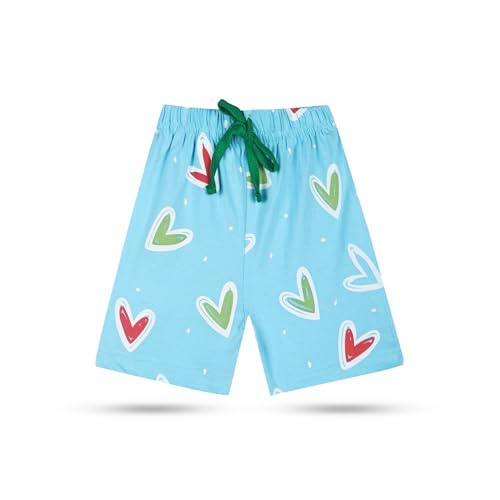 Image of T2F Girls Cotton Printed Shorts (Pack of 5)