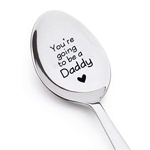 You're Going to Be a Daddy Spoon - Baby Announcement Spoon -Tell Your Husband You Are Expecting with This Adorable Spoon- Engraved Unique Gift - Spoon Gift # A17