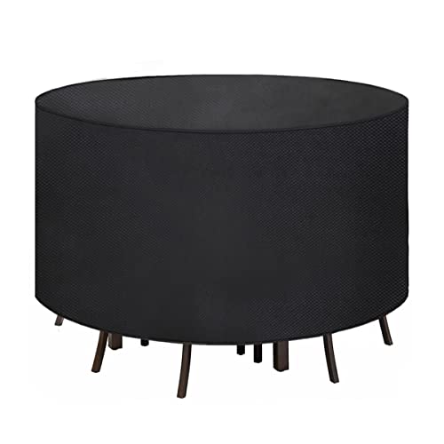 Funda Muebles Ronda Impermeable (190x80cm), 420D Oxford Funda Mesa Jardin Impermeable, Anti-Viento/UV, Resistente al Desgarro, con Bolsa de almacenamiento Cover