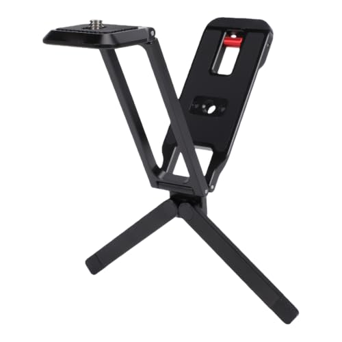 Image of Cosiki Magnetic Tripod for 3 4 Pro Compact Action Camera with 180 Degree Adjustable Angles for Versatile Filming Situations Portable Aluminum Alloy Stand