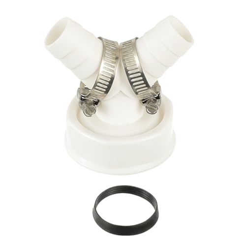 HUAREW waschmaschine abfluss adapter Doppelanschluss für Waschmaschine 1 1/2 Zoll Y-adapter für Geschirrspüler und Waschmaschine mit Eingangsstutzen von 19-24 mm und Abgang DN 40 Rohr