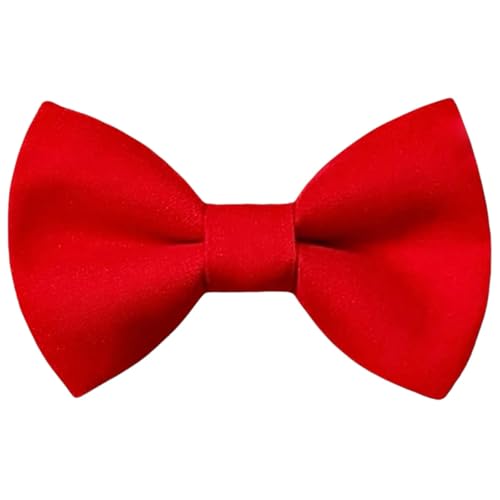 Detachable Dog Bow Tie for Collars, Red, Large (4.5in)