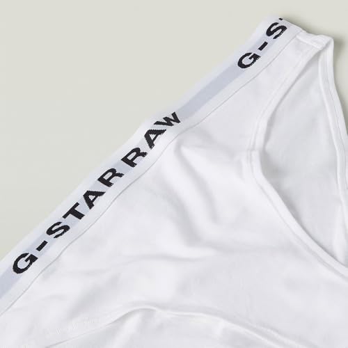 G-STAR Donna Brief 3 Pack, Bianco (White/White/White D23775-D516-6008), Xs - 3