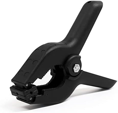 Coideal Nylon Spring Clamps Woodworking, 8 Pack 4.5 Inch Plastic Wood Clamps Black Backdrop Clips Heavy Duty for Art Crafts Background