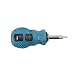 Produktbild Kurze Shank 2 Wege Schraubendreher Teleskop Dual-Purpose-Schraubendreher einstellbare magnetische Präzision Reparatur-Tool-Green & Black & Silver