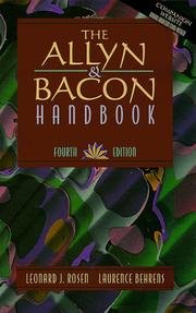 The Allyn & Bacon Handbook 0205266738 Book Cover