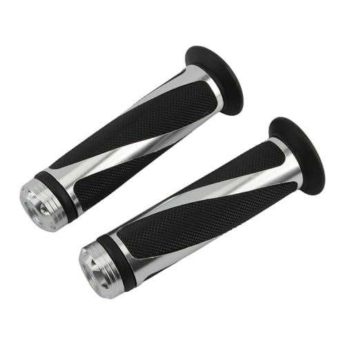 Poignées de guidon de moto universelles 7/8 22 mm en caoutchouc noir pour moto de route