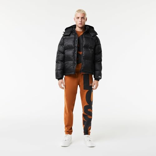 Lacoste Men's Oversized Branded Water-Repellent Short Puffed Jacket2