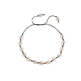 Natural Shell Necklace Choker Bead Pearl Handmade Hawaii Beach Rope Jewelry (Black Weaving Necklace) for Women Girl