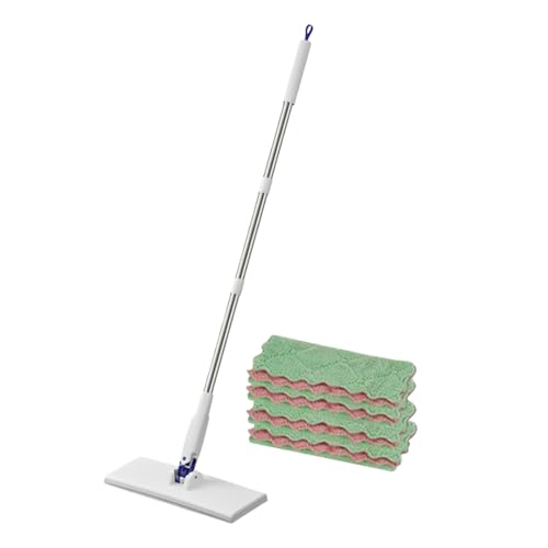 Fregona de Limpieza para el hogar con 4 paños con Pinza, para Cocina, baño, Azulejos, hogar, Coche, apartamento, salón, Dormitorio, Techo de