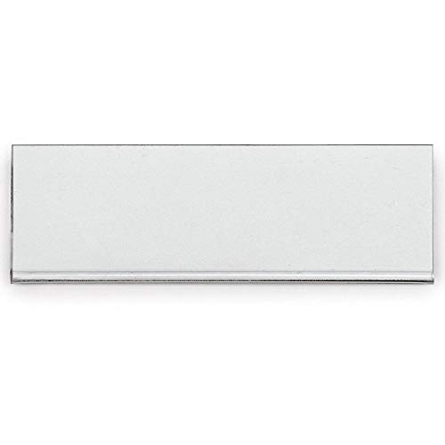 1/2" x 6" Label Holder, Economy Strips, Clear, 50/Pk