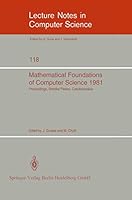Mathematical Foundations of Computer Science 1986: 12th Symposium held at Bratislava, Czechoslovakia, August 25-29, 1986. Proceedings 3540108564 Book Cover