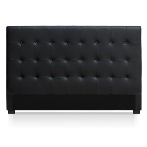 Menzzo Tête de Lit Luxor 180 cm - Noir, Design Moderne & Élégant pour Lit King Size, Mobilier Chambre Chic