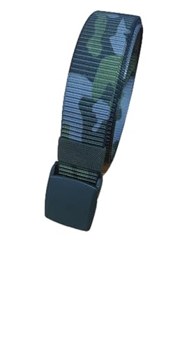 Mile High Life | Nylon Web Belt | Outdoor Military Belt | TSA Safe Buckle (Camo Green, 142CM)