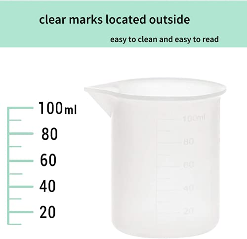 10 Vasos Medidores de Silicona 100 ml miniatura 4