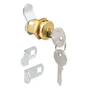 Defender Security S 4648 Mail Box Lock, 3 Cams, 5 Pin, Brass Plated, Pack of 1