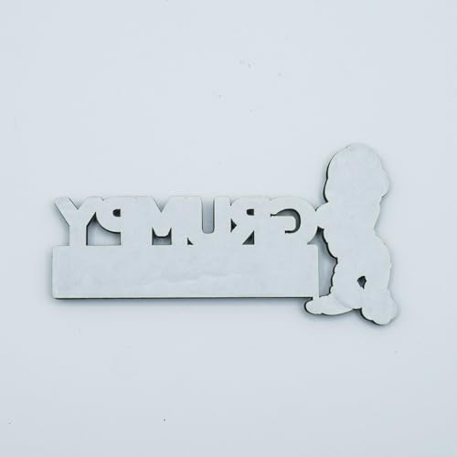 Image of Pair Set Grumpy Edition Emblem 3D Metal Side Rear Badge Nameplate Sticker Replacement for Vehicle, Truck, SUV, Door Decoration (Red)