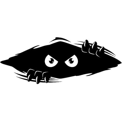 Stickios Bumper Stickers for Cars - Peeking Monster Funny Car Sticker Cover