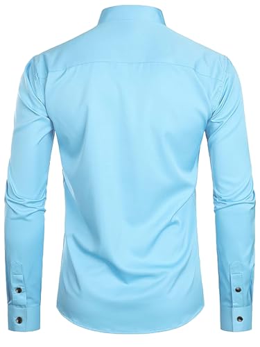 Image of Men's Slim Fit Beige Color Cotton Blend Casual Shirt