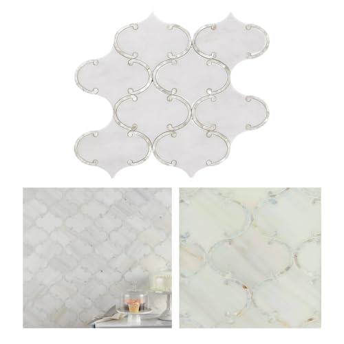 Tenedos HTC211 Lustrous Serenity Marble Mosaic Tile for Kitchen Backsplash